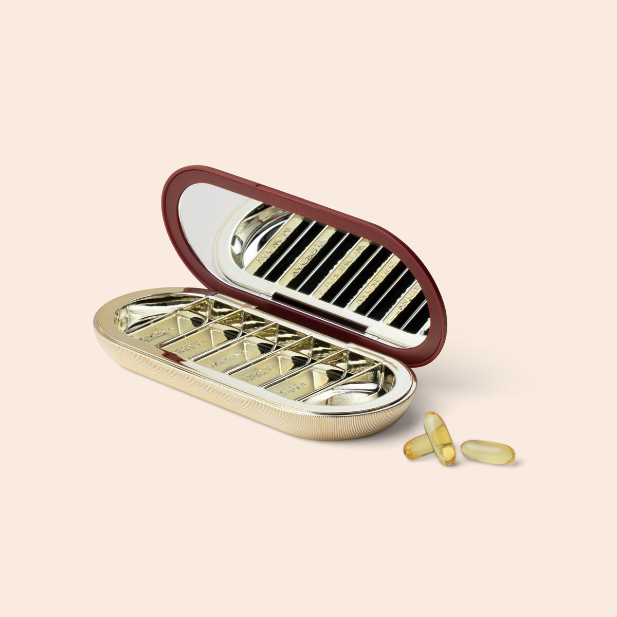 7-Day Pill Compact in Holiday Dot